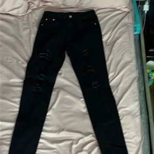 Black skinny ripped jeans for SHEIN, only worn once